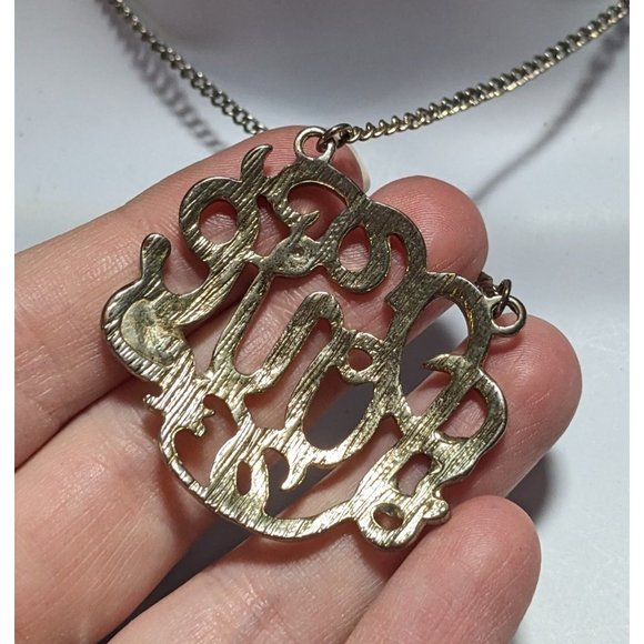 NY Collection Cursive Love Pendant Necklace - Picture 5 of 5